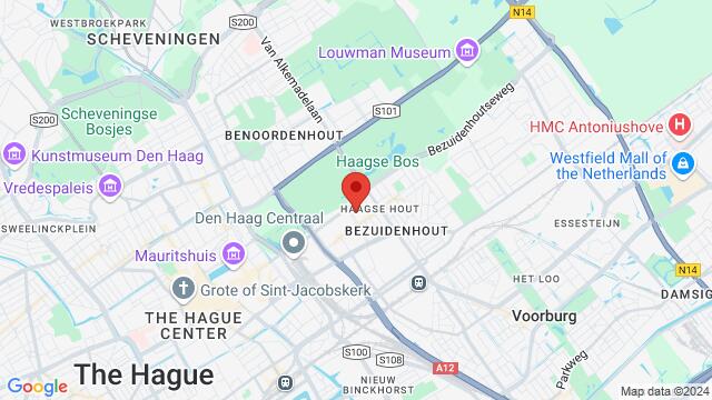 Map of the area around Helenastraat 9B, 2595 HA Den Haag, Nederland,The Hague, Netherlands, The Hague, ZH, NL