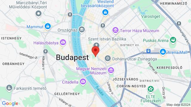 Map of the area around Fröccsterasz, Budapest, Hungary, Budapest, BU, HU