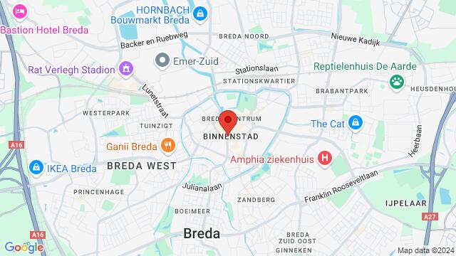 Map of the area around Waterstraat 5, 4811 WZ Breda, Nederland,Breda, Breda, NB, NL