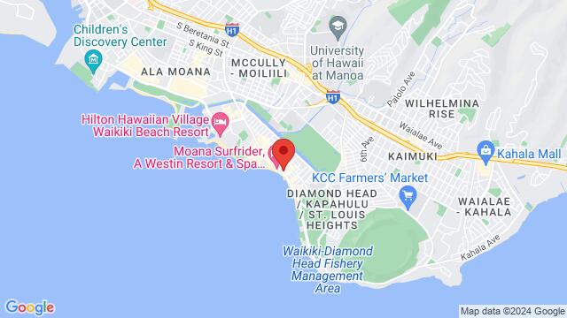 Map of the area around 2424 Kalākaua Ave, 96815, Honolulu, HI, United States