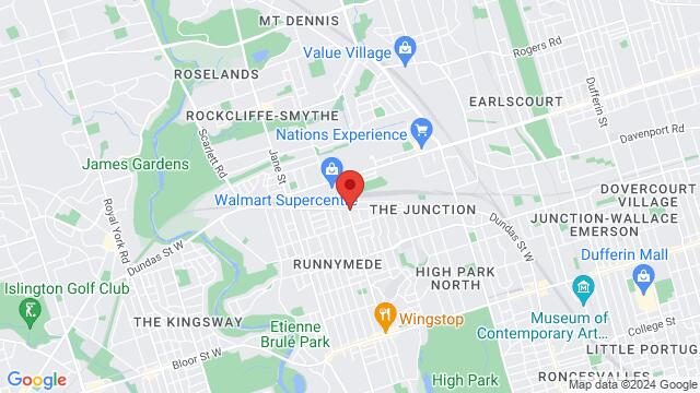 Map of the area around 3347 Dundas St. W,Toronto, Ontario, Toronto, ON, CA