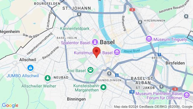 Map of the area around Austrasse 42, 4051 Basel Basel-Stadt, Schweiz,Basel, Switzerland, Basel, BS, CH