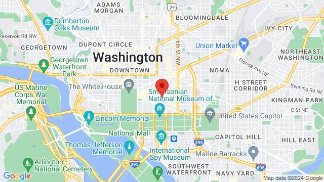 Map of the area around 999 E St NW, Washington, DC 20004-2007, United States,Washington D.C., Washington, DC, US