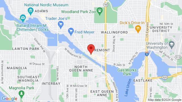 Map of the area around Salsa Con Todo Studio, 211 N 36th St, Seattle, WA, 98103, United States