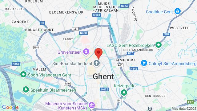 Map of the area around Walter De Buckplein, 9000 Ghent, Belgium, Gent, Belgium, Gent, OV, BE