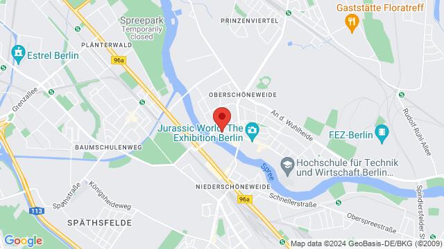 Map of the area around Wilhelminenhofstraße 92, 12459, Berlin, BE, DE