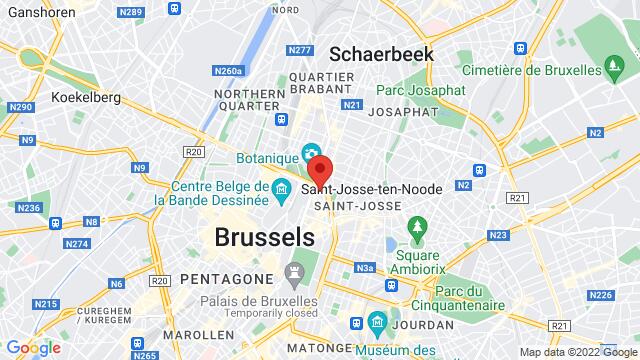 Mapa de la zona alrededor de The Embassy Room Bischoffsheimlaan 38B 1000 Brussel