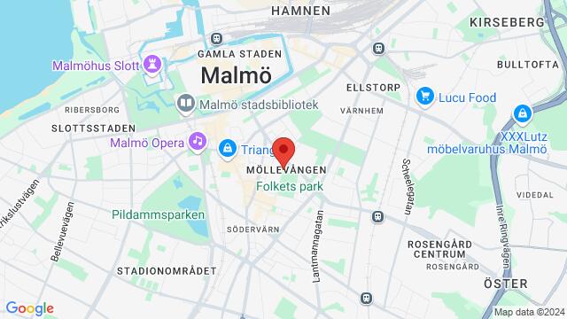 Map of the area around Norra Parkgatan 2,Malmö, Sweden, Malmö, SN, SE