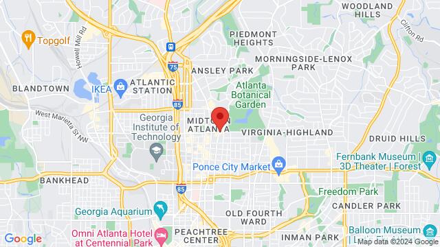 Kaart van de omgeving van 991 Piedmont Ave NE,Atlanta,GA,United States, Atlanta, GA, US