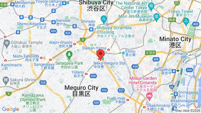 Map of the area around nakameguro GT plaza hall, ２丁目-１-３ 上目黒 目黒区 東京都 日本, Tokyo, Japan, Tokyo, TY, JP