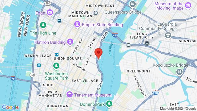 Map of the area around 2430 FDR Dr, New York, NY 10010, 10010, New York, NY, US