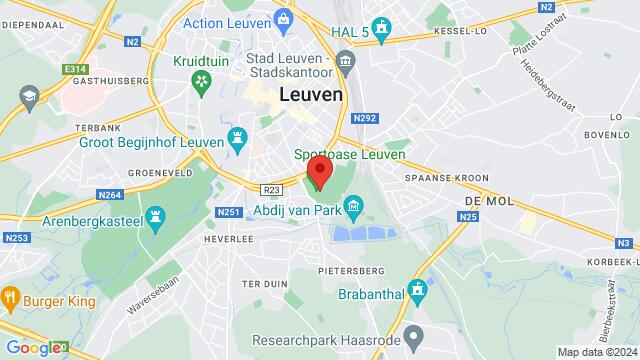 Map of the area around Philipssite 6,Leuven, Belgium, Leuven, BU, BE