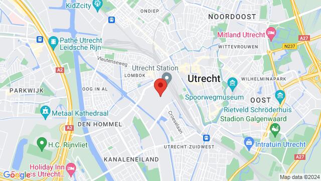 Kaart van de omgeving van Veemarktplein 43-44,Utrecht, Utrecht, UT, NL