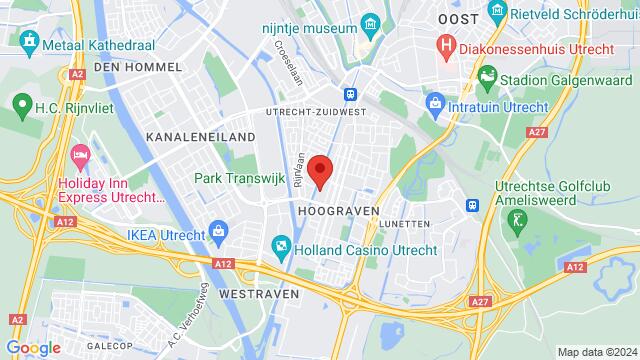 Map of the area around Verl. Hoogravenseweg 203, Utrecht, The Netherlands