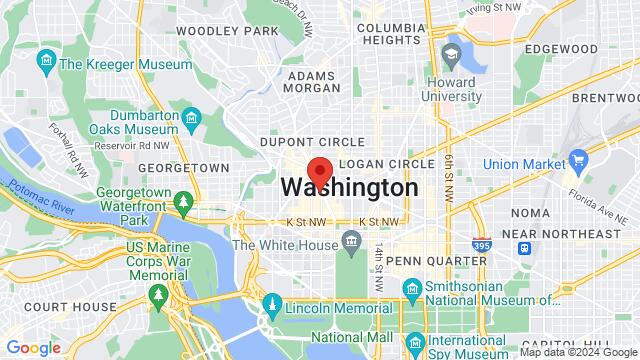 Map of the area around Public Bar Live, 1214 18th St NW, Washington D.C., DC 20036, Washington D.C., DC, 20036, US