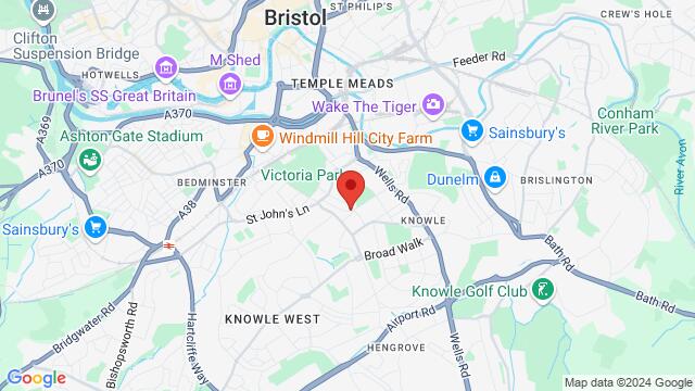 Map of the area around Sylvia Avenue,Bristol, United Kingdom, Bristol, EN, GB