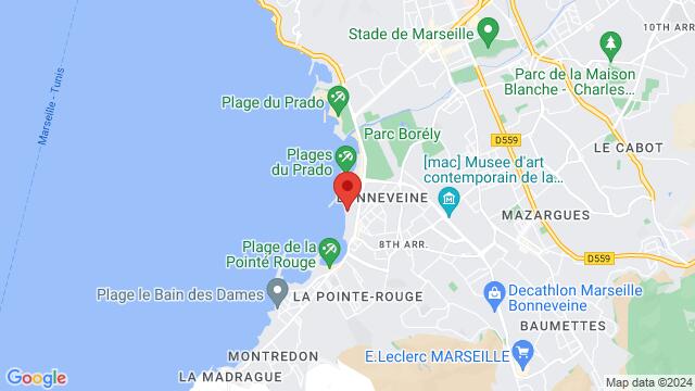 Mapa de la zona alrededor de 148 avenue pierre mendes France 13008 Marseille