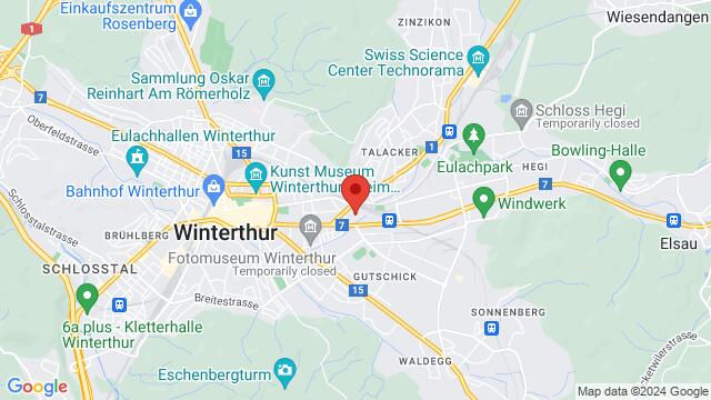 Map of the area around Sabor Latino, Werkstrasse 16, 8400 Winterthur