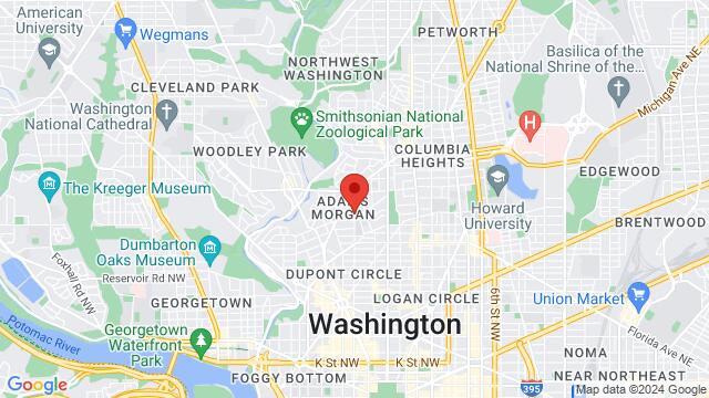 Map of the area around Johnny Pistolas, 2333 18th ST NW, Washington D.C., DC, 20009, US