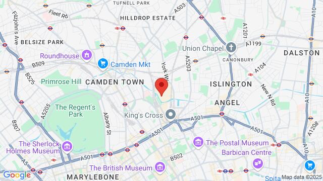 Map of the area around Coal Drops Yard, Coal Drops Yard, King's Cross, London, N1C 4DQ, United Kingdom