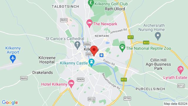 Map of the area around 27-29 John Street Upper, R95 DXP3, Kilkenny, KK, IE