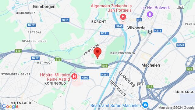 Mapa de la zona alrededor de Eurovolley Center Beneluxlaan 22 1800  Vilvoorde