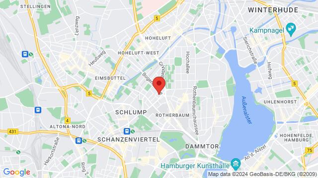 Map of the area around Beim Schlump 13a im Hinterhof,Hamburg, Germany, Hamburg, HH, DE