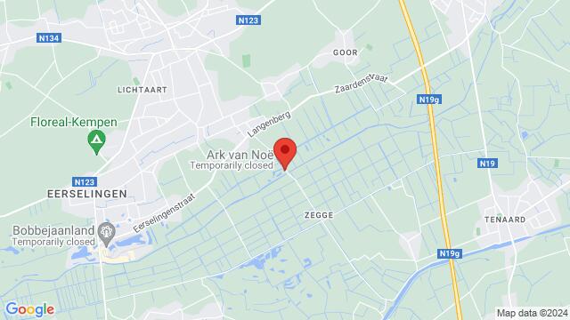 Carte des environs Ark van Noë Arkstraat 6 2460 Lichtaart