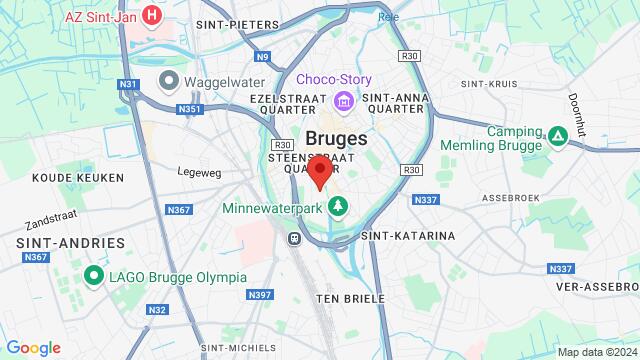 Map of the area around Zonnekemeers 16, 8000 Brugge, België,Brugge, Belgium, Brugge, WV, BE