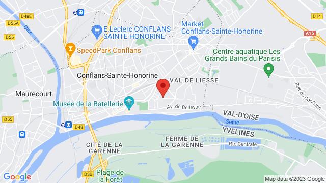 Kaart van de omgeving van 27 Rue du Plateau du Moulin 78700 Conflans-Sainte-Honorine