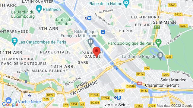 Map of the area around 31 Rue Marie-Andrée Lagroua Weill-Hallé 75013 Paris