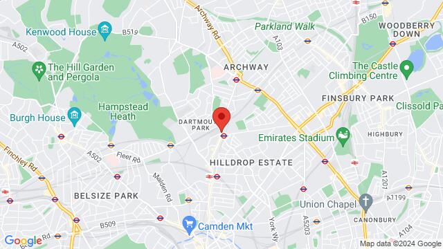 Map of the area around 178 Junction Road, London, N19 5QQ, United Kingdom,London, United Kingdom, London, EN, GB