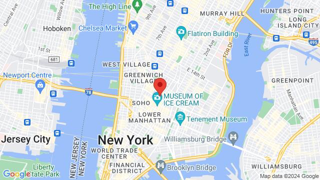 Carte des environs Gonzalez y Gonzalez, 192 Mercer Street, New York, NY 10012, New York, NY, 10012, US