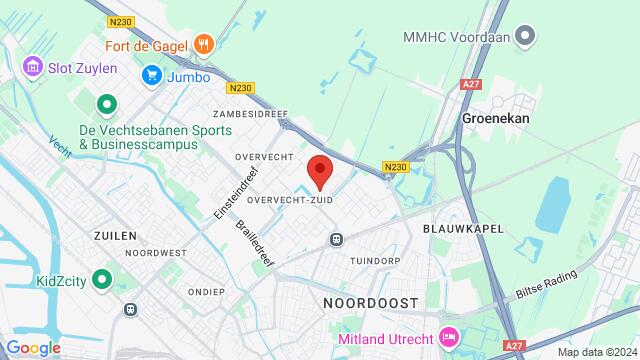 Mapa de la zona alrededor de Beyaertdreef 3, 3562 Utrecht, Nederland,Utrecht, Utrecht, UT, NL