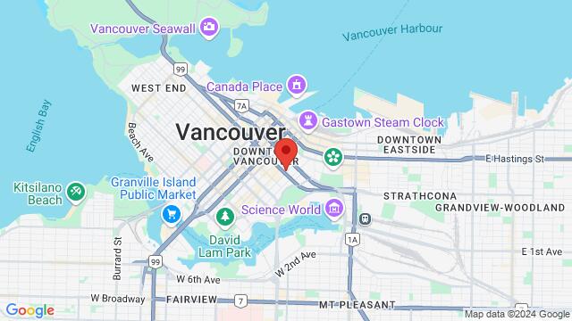 Map of the area around 695 Cambie Street, V6B 0K9, Vancouver, BC, CA