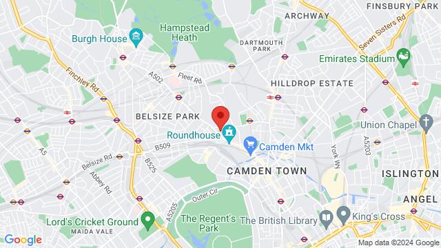 Map of the area around Haverstock School, Haverstock School, 24 Haverstock Hill, London, NW3 2BQ, United Kingdom