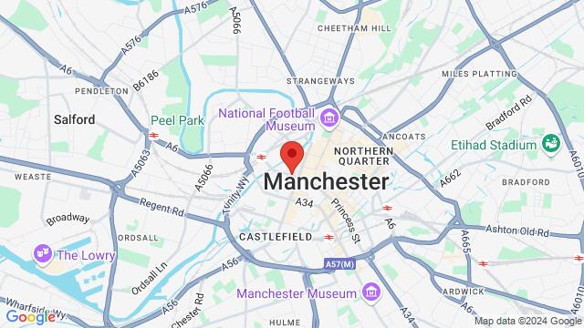 Karte der Umgebung von La Gítane, Manchester, EN, United Kingdom, Manchester, EN, GB