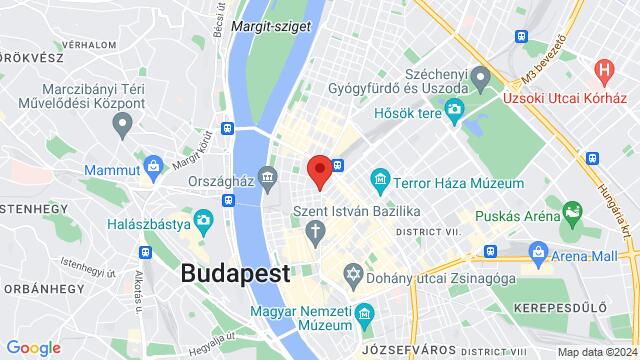 Kaart van de omgeving van Kizomba Club Hungary, Budapest, Bajcsy-Zsilinszky út 66, 1054 Hungary