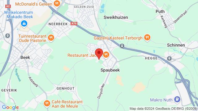 Map of the area around Eetcafe Spech Musschenberg 26a 6176 BD Spaubeek