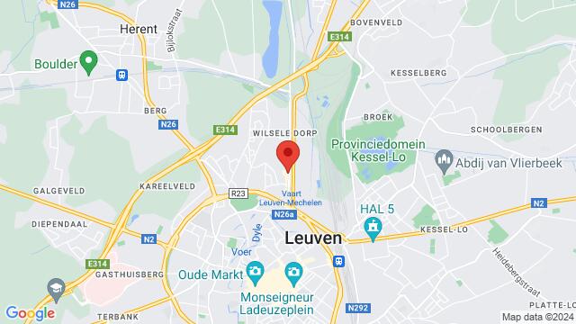Map of the area around Kolonel Begaultlaan 15, Leuven