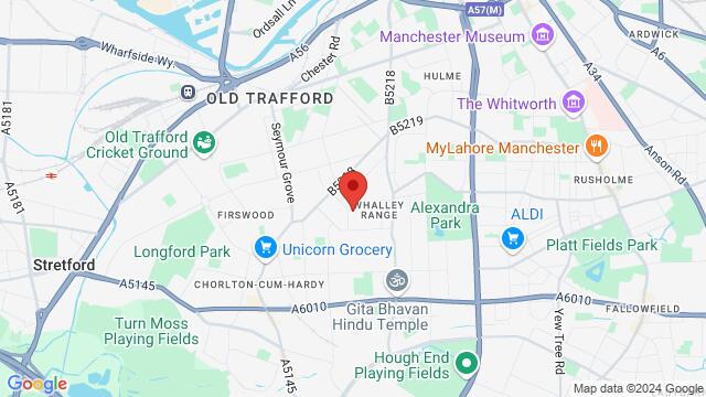 Map of the area around 115 Carlton Road, Manchester, M16 8BE, United Kingdom,Manchester, United Kingdom, Manchester, EN, GB