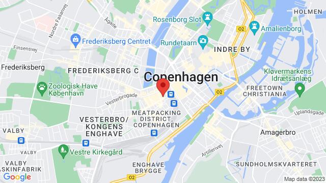 Map of the area around Urban House Copenhagen by MEININGER