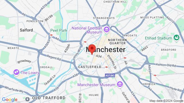 Map of the area around The Blues Kitchen Manchester, Manchester, EN, United Kingdom, Manchester, EN, GB