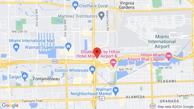 Kaart van de omgeving van La Mesa Miami (Doral), 7575 Northwest 12th Street, Miami, FL 33126, Miami, FL, 33126, United States