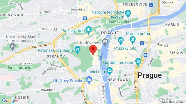 Map of the area around TEQUILA TALES BAR & MUSIC CLUBÚjezd 409/19, 118 00 Malá Strana, 118 00 , Prague, PR, CZ