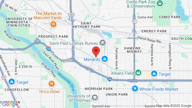 Map of the area around 2161 University Ave W #208, 2161 University Ave W #208, St. Paul, MN, 55114, United States