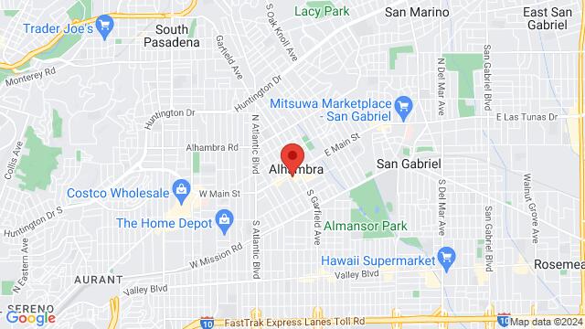 Map of the area around The Granada LA, 17 S. First St., Alhambra, CA, 91801, United States