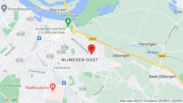 Carte des environs Berg en Dalseweg 200, Nijmegen