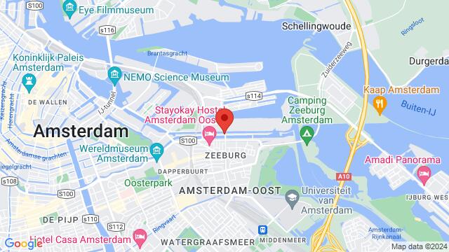 Map of the area around Veelaan 15, Amsterdam, The Netherlands