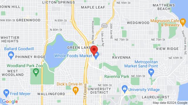 Carte des environs Sueños de Salsa, 6512 Roosevelt Way NE, Seattle, WA, 98115, US